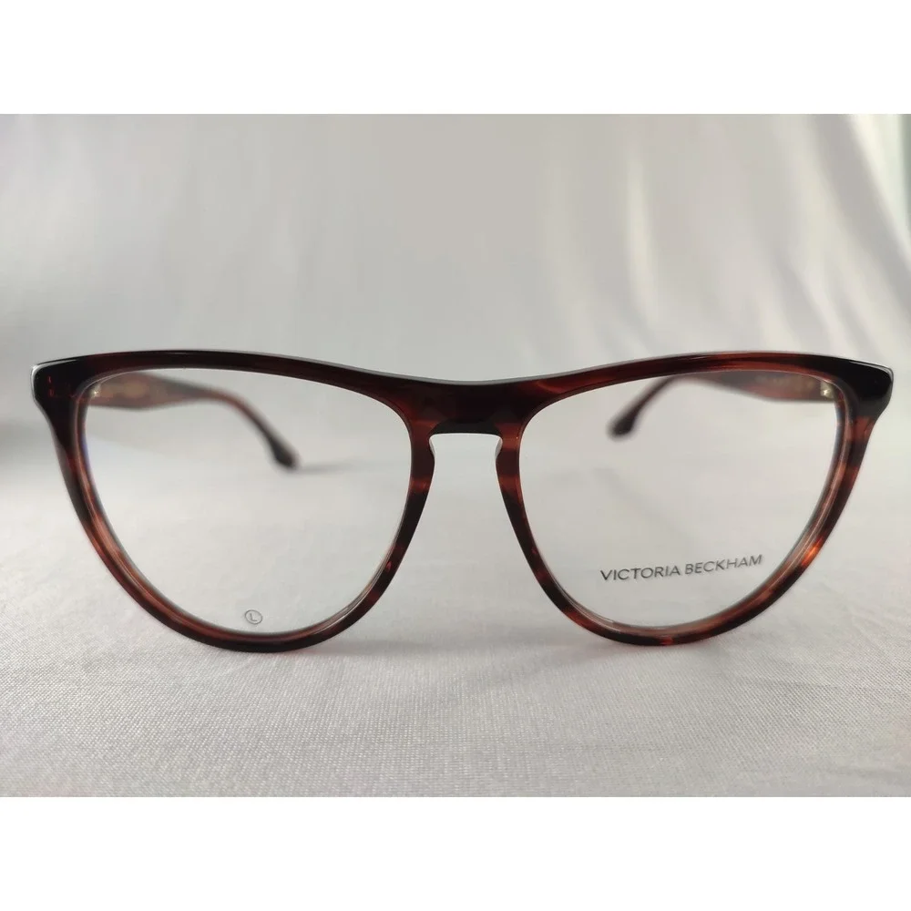 Victoria Beckham VB2672‎ 618 Amber Tortoise Cat Eye Eyeglass Frames 56-15-140